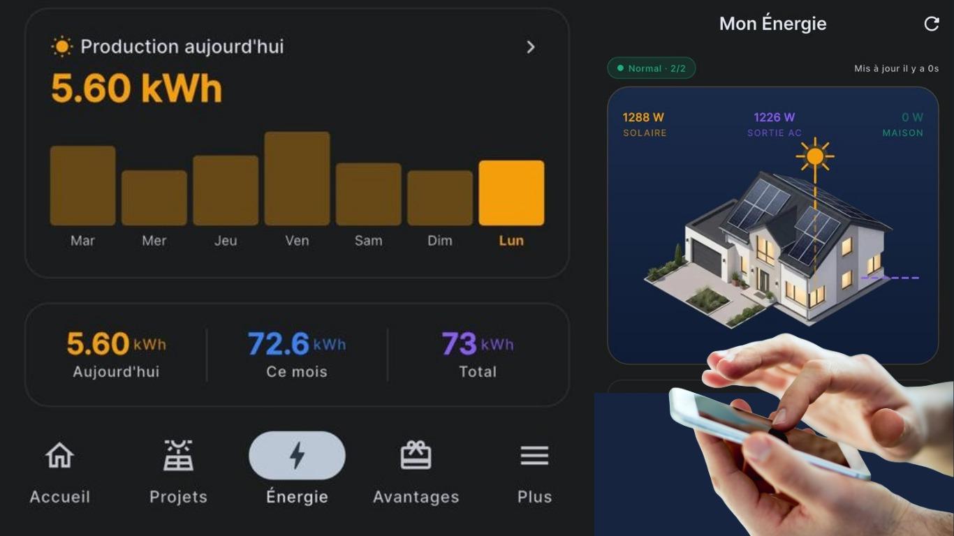 Grubbs Energy mobile app : your solar production at your fingerprint